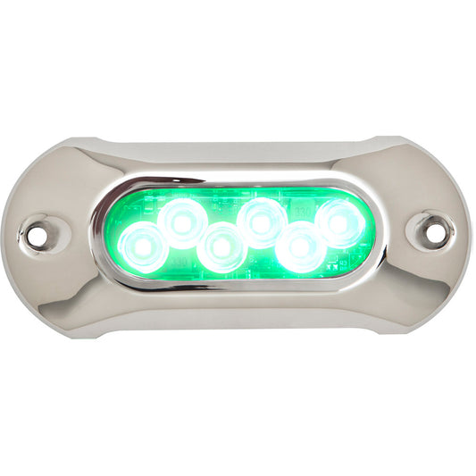 Attwood Light Armor Underwater LED Light - 6 LEDs - Green - Reel Draggin' Tackle