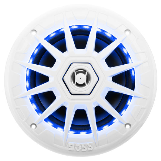 Boss Audio MRGB65 Coaxial Marine Speaker w/RGB LED Lights - 6.5" - Reel Draggin' Tackle