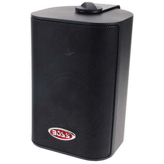 Boss Audio MR4.3B 4" 3-Way Marine Enclosed System Box Speaker - 200W - Black - Reel Draggin' Tackle