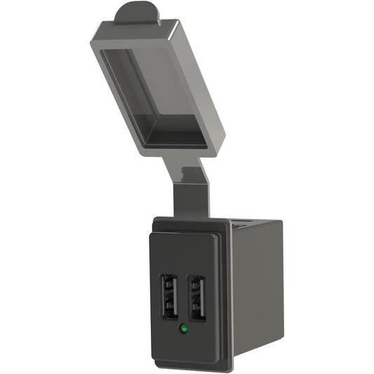 Blue Sea Dual USB Charger - 24V Contura Mount - Reel Draggin' Tackle