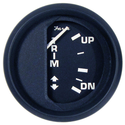 Faria Euro Black 2"Trim Gauge (J/E/Suzuki Outboard) - Reel Draggin' Tackle
