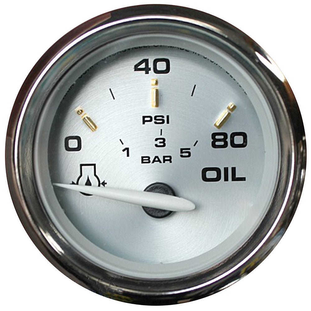 Faria Kronos 2&#34; Oil Pressure Gauge - 80 PSI - Reel Draggin' Tackle
