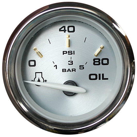 Faria Kronos 2" Oil Pressure Gauge - 80 PSI - Reel Draggin' Tackle