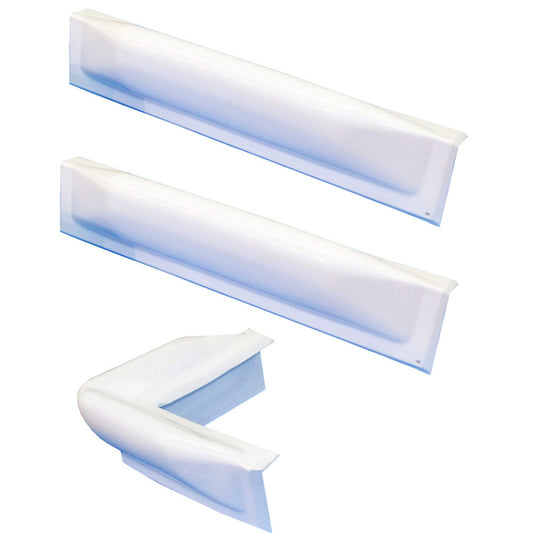 Dock Edge 3 Piece Dock Bumper Kit - 1 Corner Piece, 2 18" Straight Pieces - Reel Draggin' Tackle