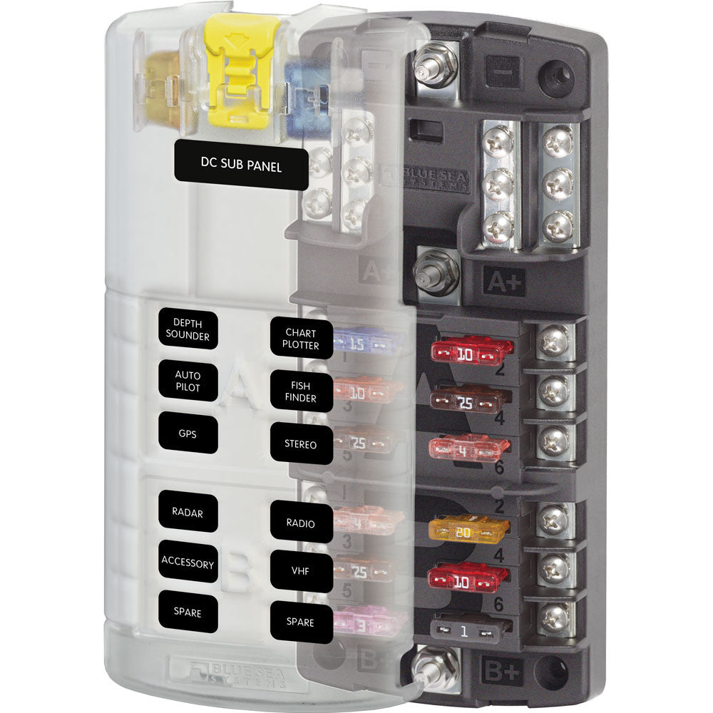 Blue Sea ST-Blade Split Bus Fuse Block - Reel Draggin' Tackle