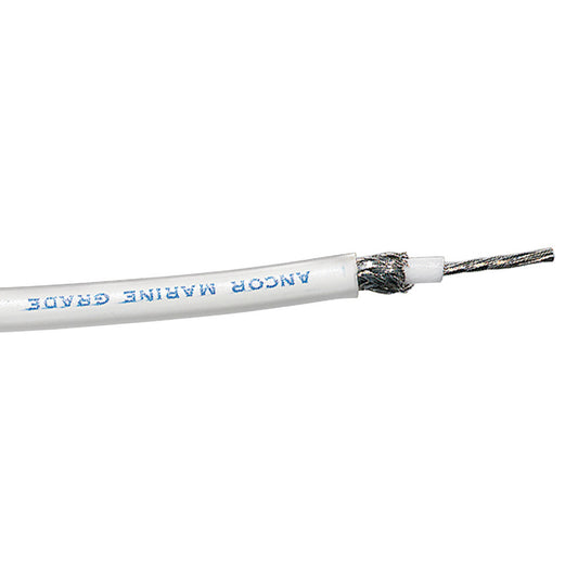 Ancor RG-213 White Tinned Coaxial Cable - 100' - Reel Draggin' Tackle