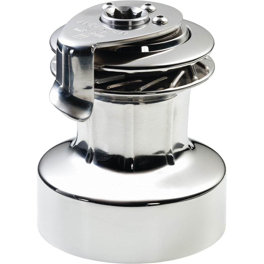 ANDERSEN 28 ST FS  - 2-Speed Self-Tailing Manual Winch - Full Stainless Steel - Reel Draggin' Tackle