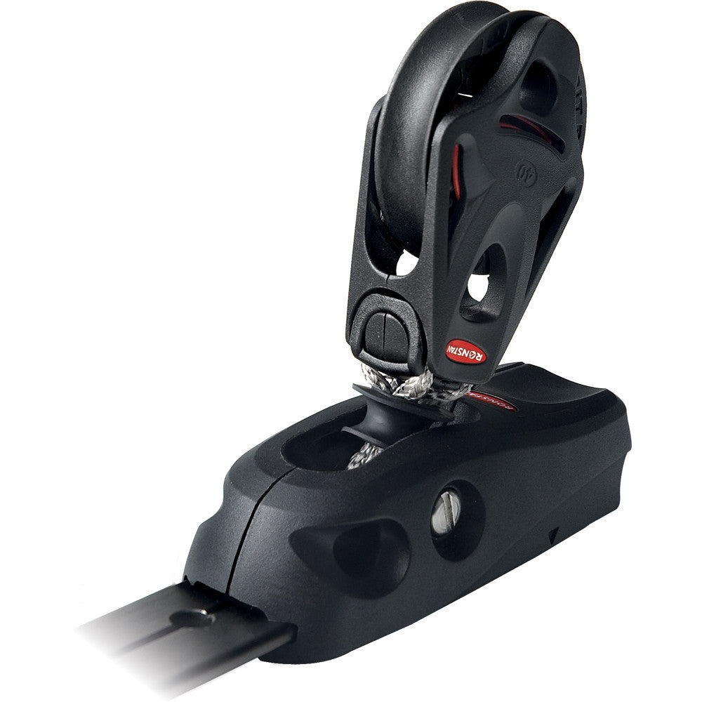 Ronstan Series 25 T-Track - Composite Slide - Series 40 BB Orbit Block - Stand Up - Suits 9mm(5/16") Rope - Reel Draggin' Tackle