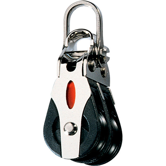 Ronstan Series 20 Ball Bearing Block - Double - 2-Axis Shackle Head - Reel Draggin' Tackle