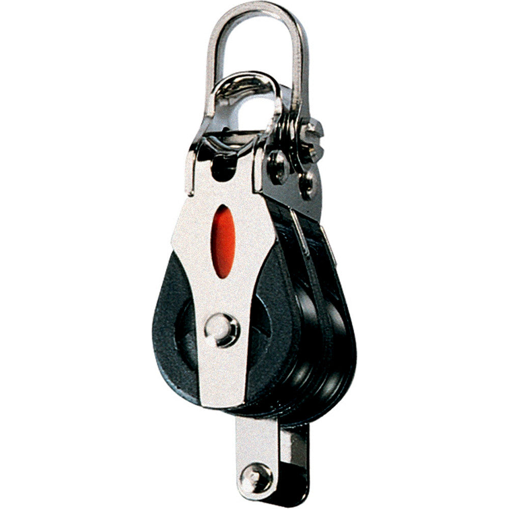 Ronstan Series 20 Ball Bearing Block - Double - Becket - 2-Axis Shackle Head - Reel Draggin' Tackle