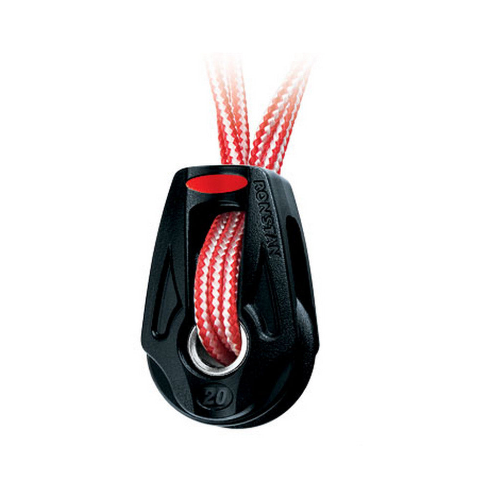 Ronstan Series 20 Ball Bearing Orbit Block - Single - Dyneema Lashing - Becket Option - Reel Draggin' Tackle