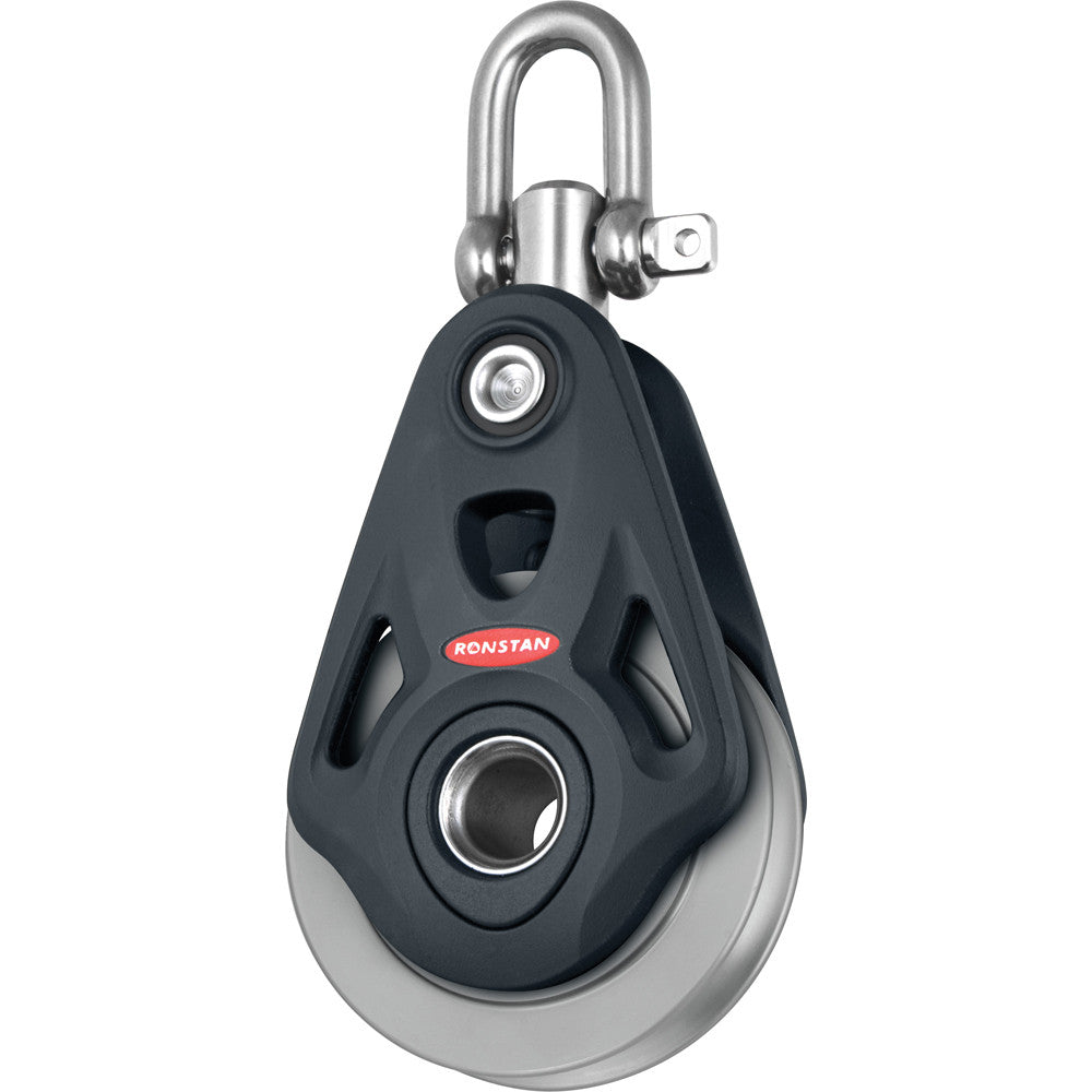 Ronstan Series 75 Core Block - Single - Aluminum Rope/Wire Sheave - Reel Draggin' Tackle