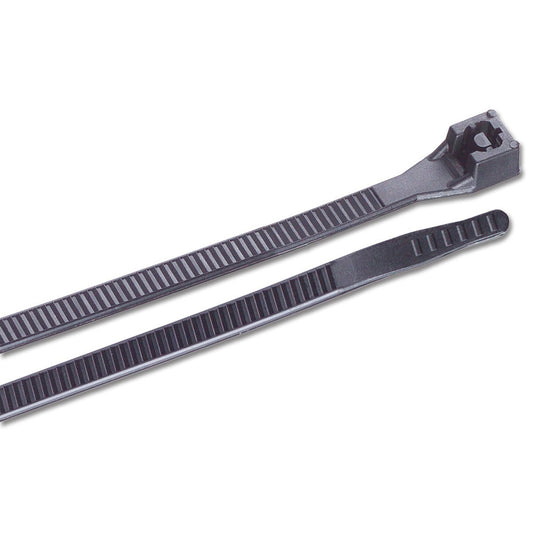 Ancor 6" UV Black Standard Cable Zip Ties - 25 Pack - Reel Draggin' Tackle
