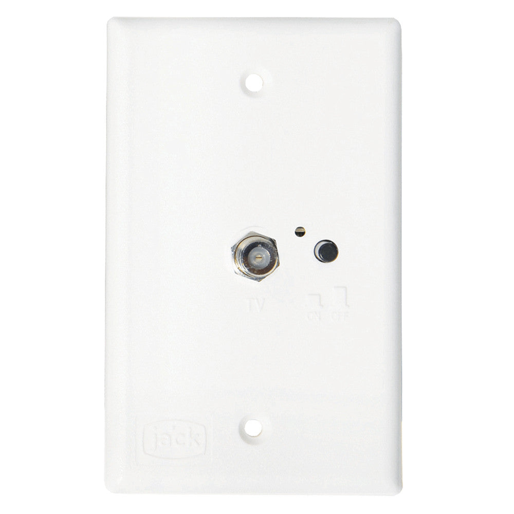 KING Jack PB1000 TV Antenna Power Injector Switch Plate - White - Reel Draggin' Tackle