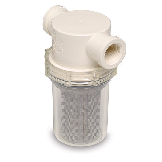 SHURFLO 1/2" Raw Water Strainer w/Bracket & Fittings - 50 Mesh Screen - Reel Draggin' Tackle