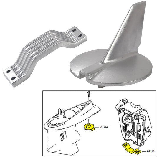 Tecnoseal Anode Kit - Yamaha 200-250 HP - Magnesium - Reel Draggin' Tackle