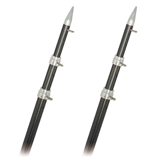 Rupp Top Gun Outrigger Poles - Fixed Length - Carbon Fiber - 18' - Reel Draggin' Tackle