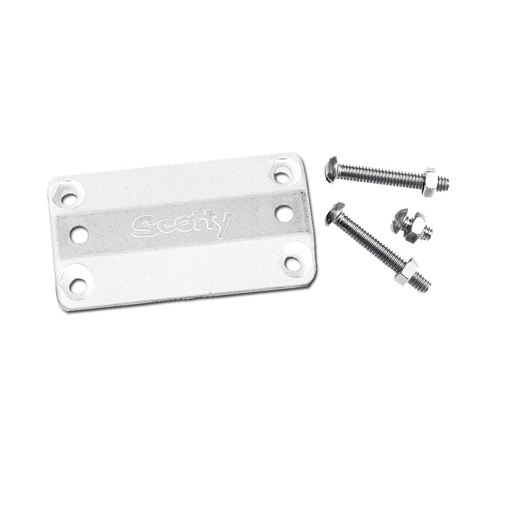 Scotty 242 Rail Mount Adapter - 7/8"-1" - White - Reel Draggin' Tackle