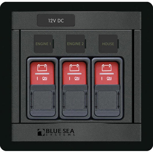 Blue Sea Remote Control Panel w/(3) 2145 Remote Control Contura Switch - Reel Draggin' Tackle