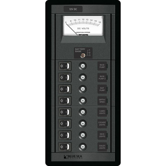 Blue Sea 8 Position Switch CLB + Meter Vertical - Reel Draggin' Tackle