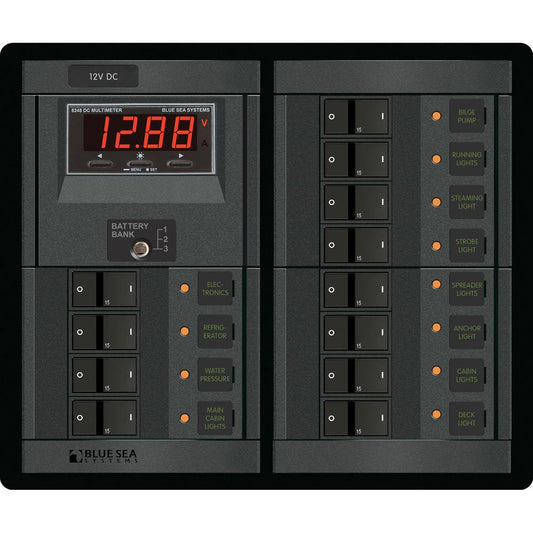 Blue Sea 12V DC 12 Position w/Digital Meter - Reel Draggin' Tackle