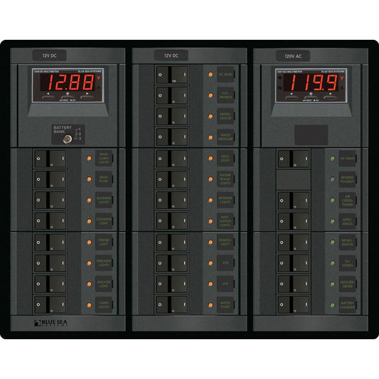 Blue Sea 12V DC Main + 19 Positions / 120V AC Main + 6 Positions - Reel Draggin' Tackle