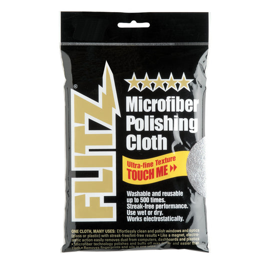 Flitz Microfiber Polishing Cloth - 16" x 16" - Single Bag - Reel Draggin' Tackle