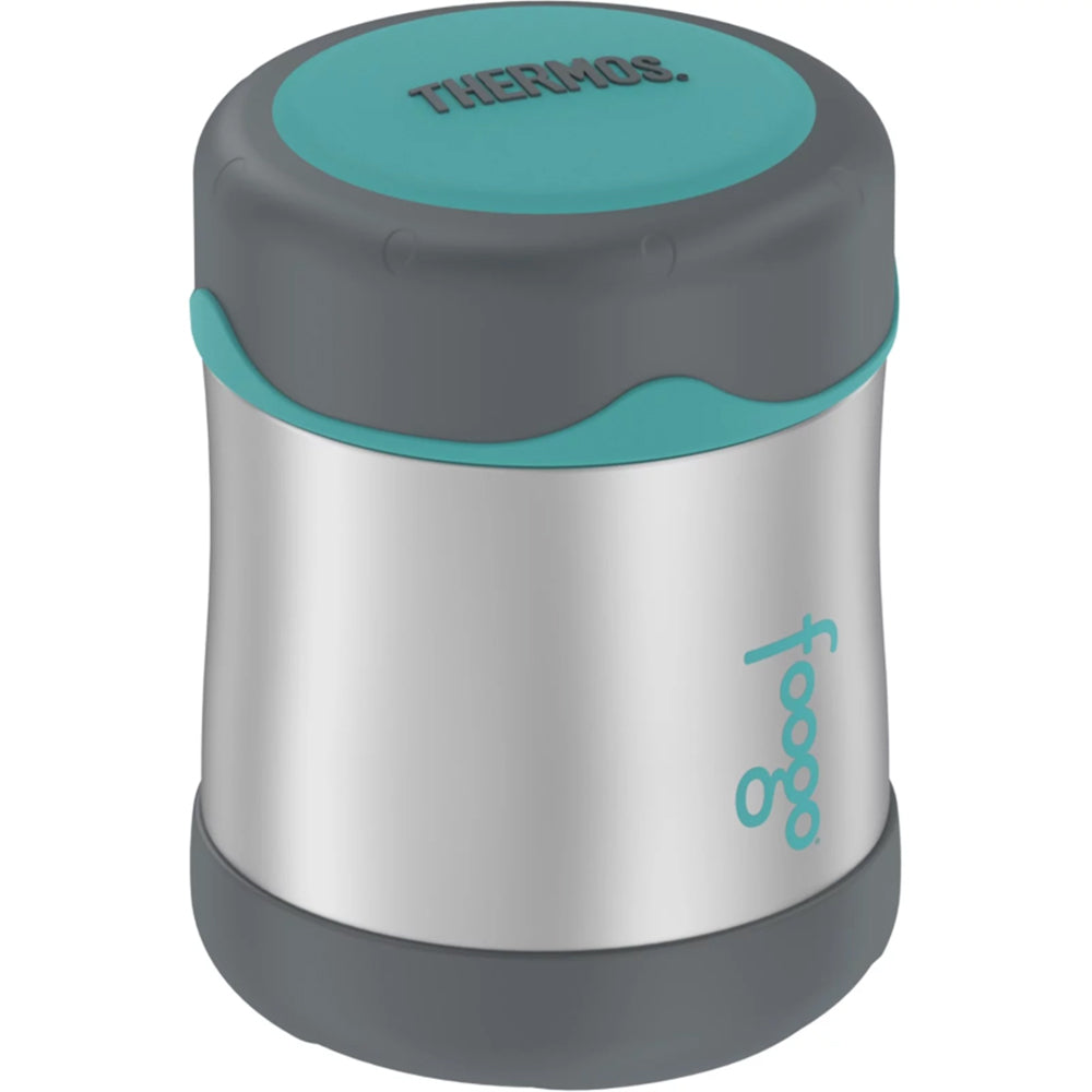 Thermos Foogo Stainless Steel, Vacuum Insulated Food Jar - Teal/Smoke - 10 oz.
