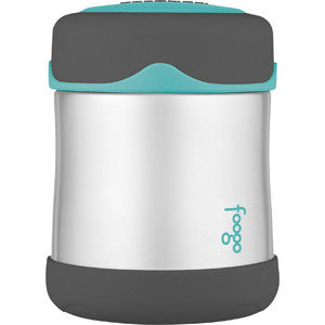 Thermos Foogo® Stainless Steel, Vacuum Insulated Food Jar - Teal/Smoke - 10 oz. - Reel Draggin' Tackle