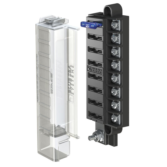 Blue Sea 5046 ST Blade Compact Fuse Blocks - 8 Circuits w/Cover - Reel Draggin' Tackle
