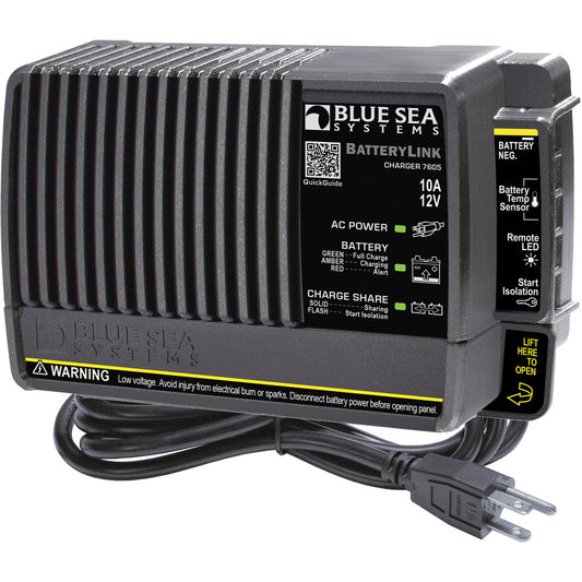 Blue Sea 7605 BatteryLink® Charger - 10Amp - 2-Bank - Reel Draggin' Tackle