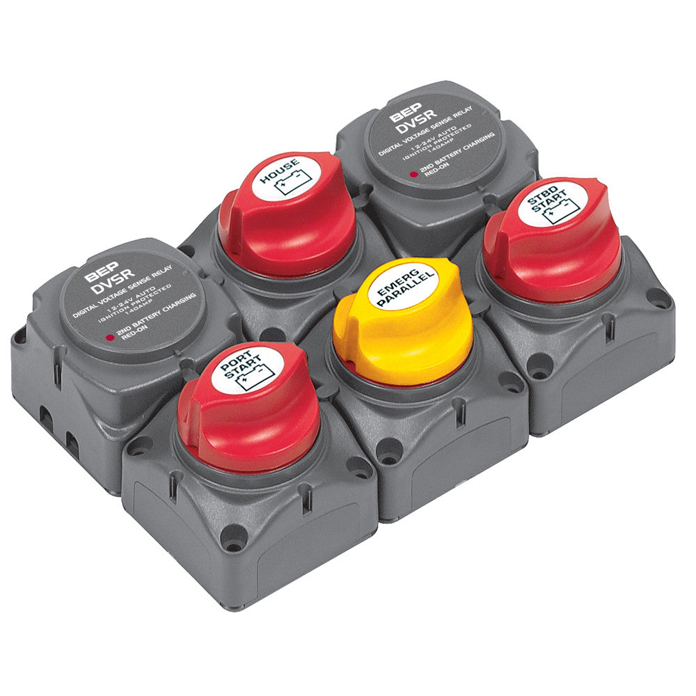 BEP Battery Distribution Cluster f/Twin Outboard Engines w/Three Battery Banks - Reel Draggin' Tackle