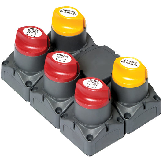 BEP Battery Distibution Cluster f/Twin Outboard Engines w/Three Battery Banks w/Motorized VSR - Reel Draggin' Tackle