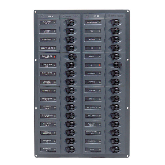 BEP DC Panel - 32-Way - No Meter - Vertical - Reel Draggin' Tackle