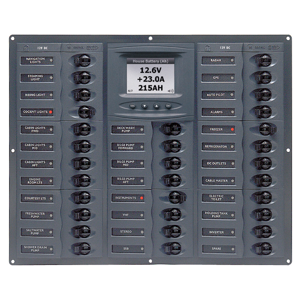 BEP Millennium Series DC Circuit Breaker Panel w/Digital Meters, 32SP DC12V - Reel Draggin' Tackle