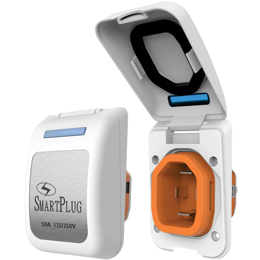 SmartPlug 50 Amp Non Metallic White Inlet - Reel Draggin' Tackle