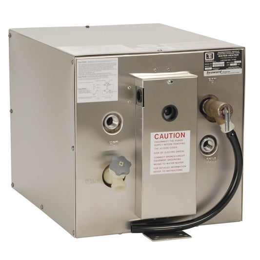 Whale Seaward 6 Gallon Hot Water Heater W/Rear Heat Exchanger Stainless Steel Exterior - Reel Draggin' Tackle