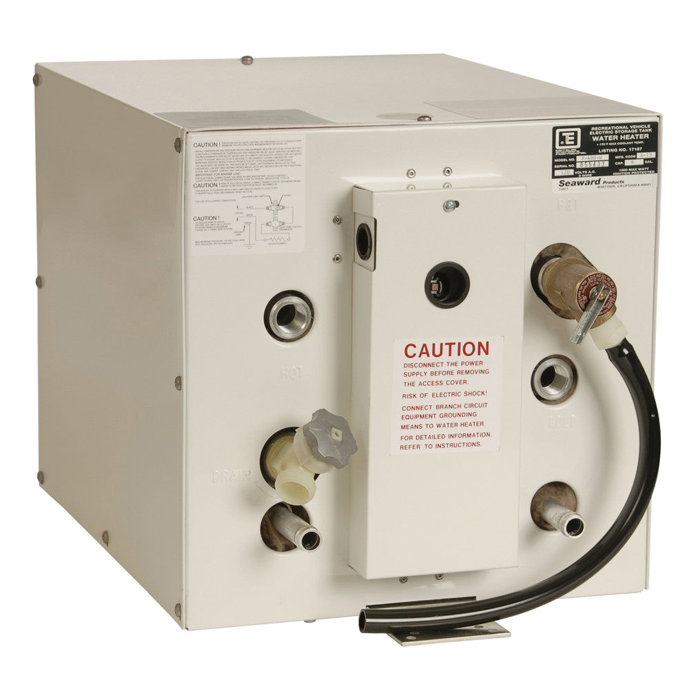 Whale Seaward 6 Gallon Hot Water Heater W/Front Heat Exchager White - Reel Draggin' Tackle