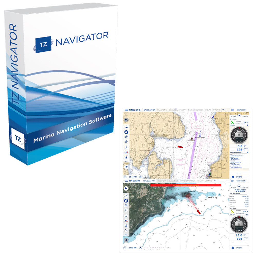 Nobeltec TZ Navigator Upgrade From Legacy Products - VNS/Admiral - Digital Download - Reel Draggin' Tackle