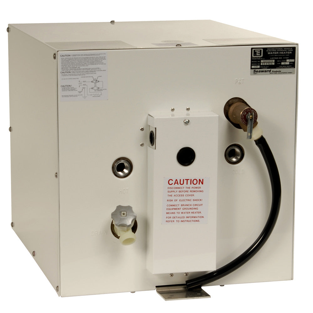Whale Seaward 11 Gallon Hot Water Heater W/Rear Heat Exchanger White Epoxy - Reel Draggin' Tackle