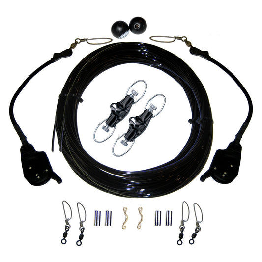 Rupp Single Rigging Kit W/Lok-Ups & Nok-Outs - 160' Black Mono - Reel Draggin' Tackle