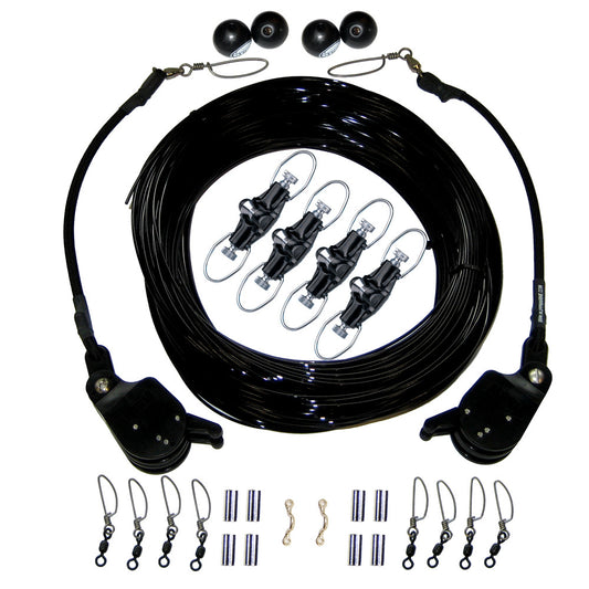 Rupp Double Rigging Kit w/Lok-Ups & Nok-Outs - 260' Black Mono - Reel Draggin' Tackle