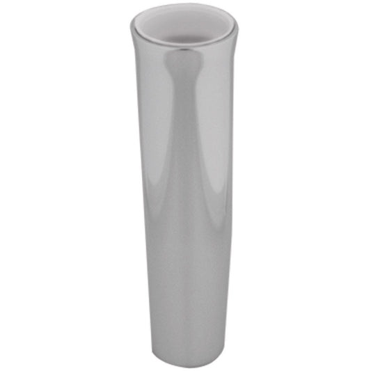 TACO Flared Weld-On Rod Holder 9-3/4"L x 1-3/4"ID - White Liner Polished Finish - Reel Draggin' Tackle