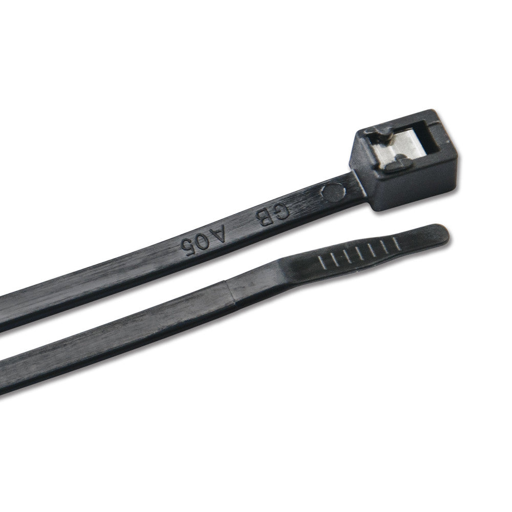 Ancor 11&#34; UV Black Self Cutting Cable Zip Ties - 20 Pack - Reel Draggin' Tackle