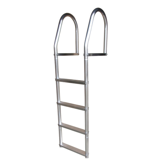 Dock Edge Fixed Eco - Weld Free Aluminum 4-Step Dock Ladder - Reel Draggin' Tackle