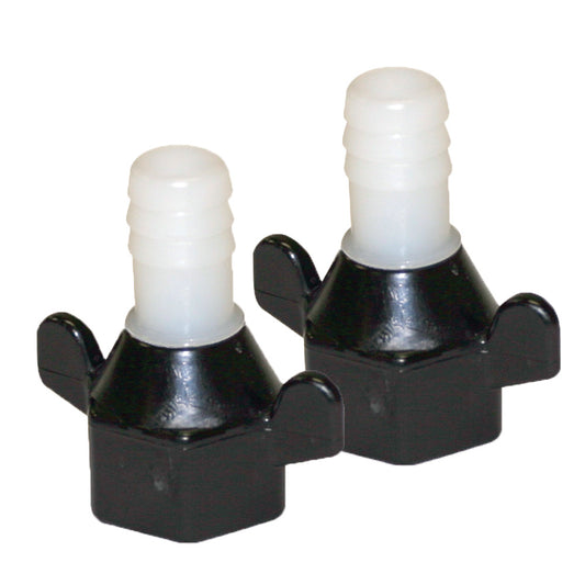 Shurflo 1/2" Barb x 1/2" NPT-F Hex/Wingnut Straight Fitting - Reel Draggin' Tackle