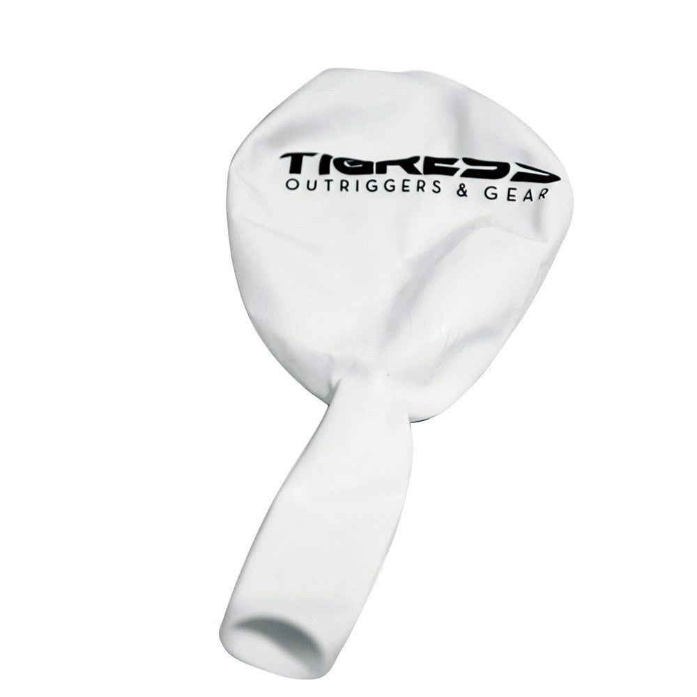 Tigress White Helium Ballons - Reel Draggin' Tackle