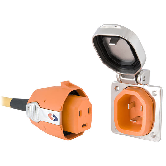 SmartPlug 30 AMP Inlet  Female Cord Connector Combo - Stainless Steel
