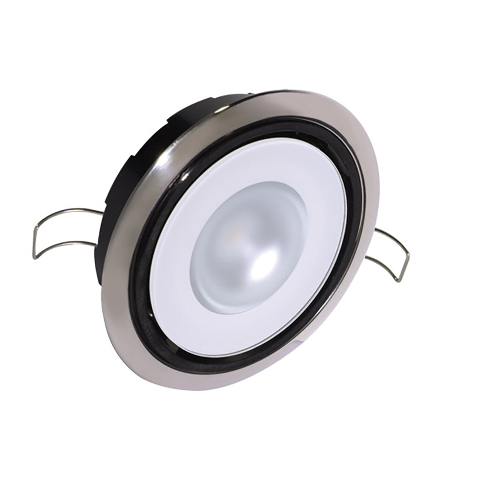 Lumitec Mirage Positionable Down Light - White Dimming, Red/Blue Non-Dimming - Polished Bezel