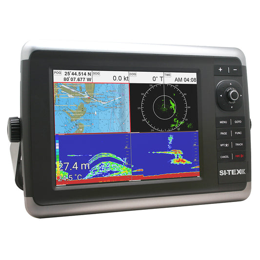 Sitex NavStar 10CF GPS Chart Plotter 600W or 1KW Sonar System, 10" ColorTouchScreen TFT XGA LCD w/Internal GPS Antenna